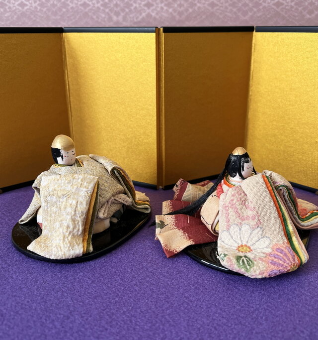 小さな雛人形 縮緬 手のひらサイズ yk254 | iichi 日々の暮らしを