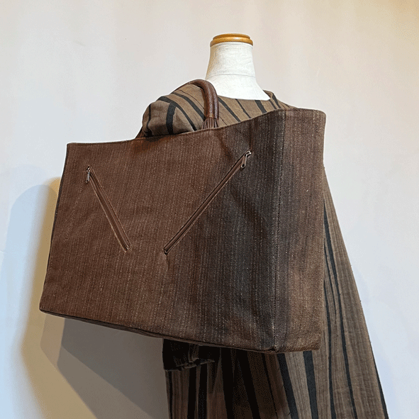 柿渋染め蔵出しビッグバッグ25001