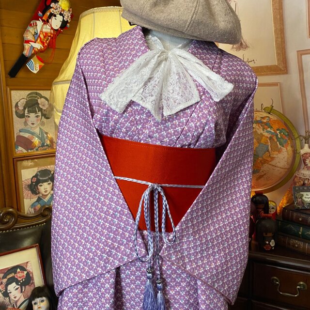 着物リメイクno.2909★こころ　　絽着物・シルク　ペチパンツ　レース 着物リメイクno.2909☆こころ様専用 絽着物・シルク ペチパンツ レース