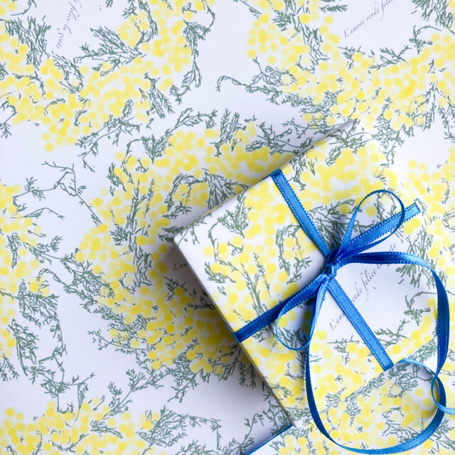 ミモザリース　デザインペーパー　A4