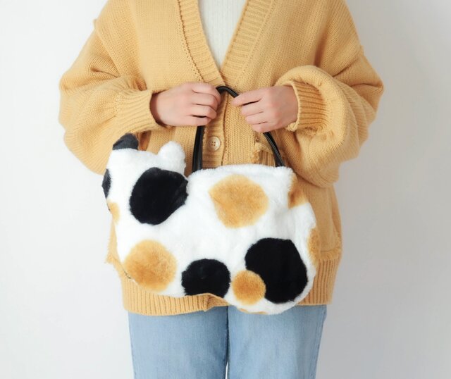 三毛猫ネコバッグ＊エコファー | iichi 日々の暮らしを心地よくする