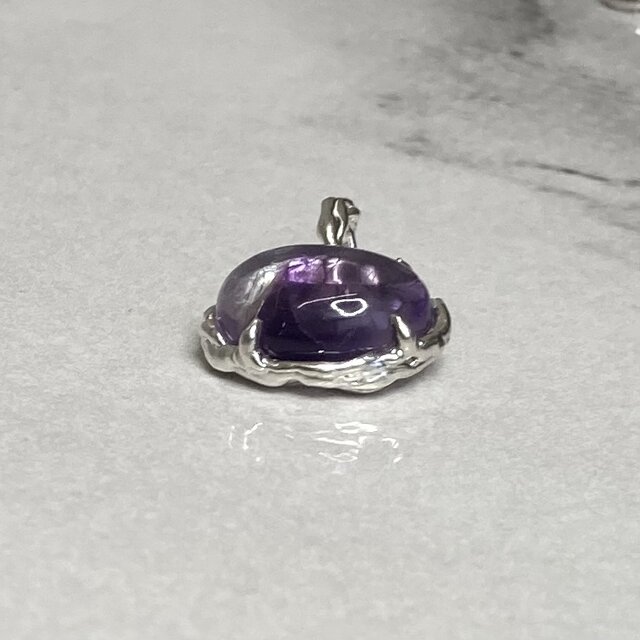 SV925 アメジスト ペンダントトップ (オーバル) | iichi 日々の暮らし