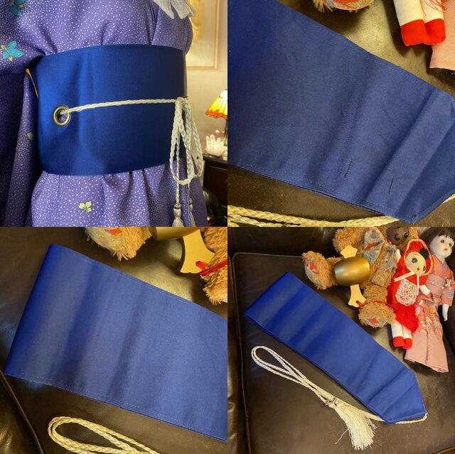 彩　着物リメイク♪ 袋帯と未使用着物からロングワンピース❣️ 彩 着物リメイク♪ 鶯色 付け下げから ロングワンピース❣️訳