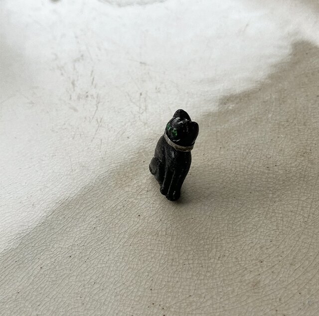 アンティーク クラッカーチャーム チェコガラス 黒猫 | iichi