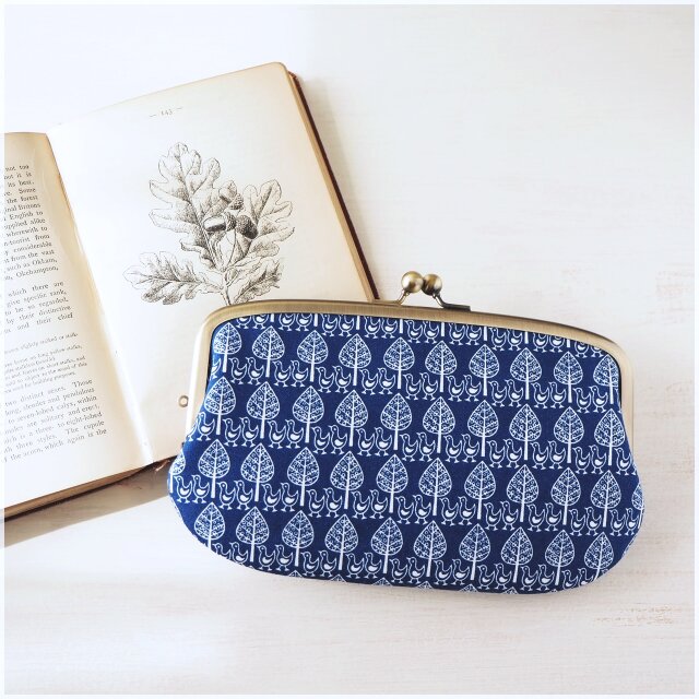 竹千代2016　ハンドメイド本革親子がま口長財布 竹千代2016様専用 ハンドメイド本革親子がま口長財布