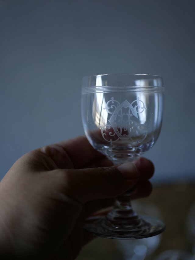 【美品】CRISTALLERIE LORRAINE グラス デカンタ フランス製 French Cut Crystal Decanter from Cristal De Lorraine, 1950s