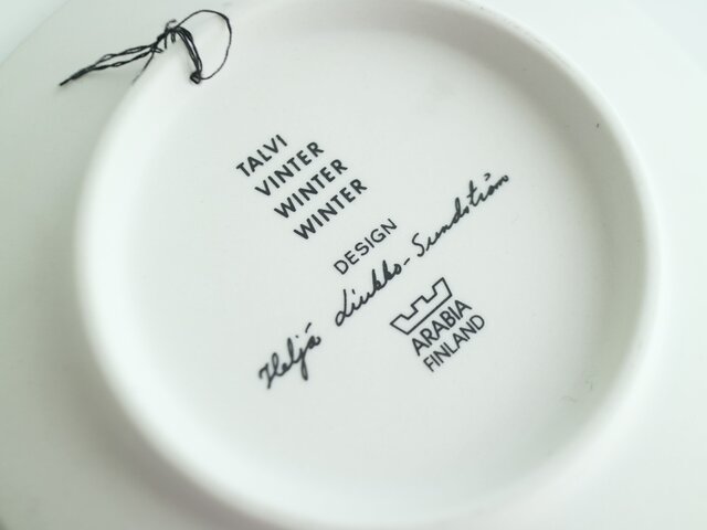 Winter Joy 冬の楽しみ 2008年 ARABIA ヘルヤ 陶板画 Winter Joy 冬の楽しみ 2008年 アラビア ヘルヤ 陶板画