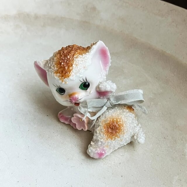 ヴィンテージ　里帰りKitty みずいろリボン