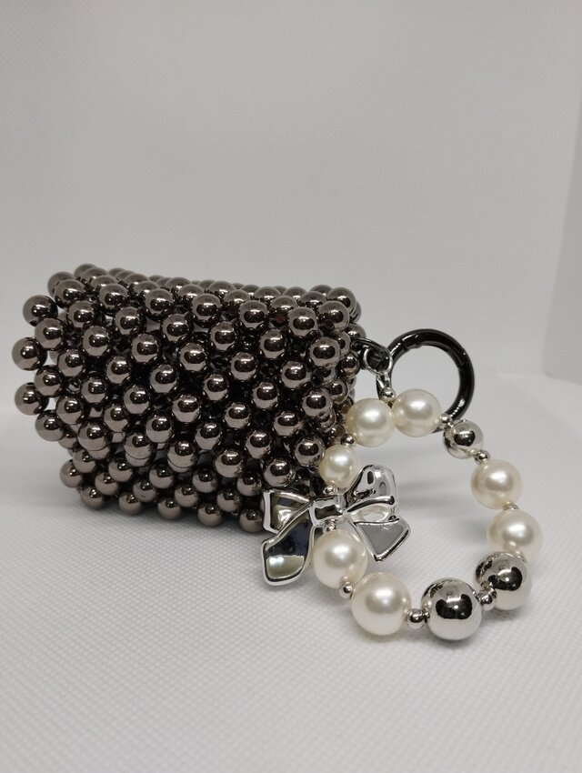 7✿エアポッズケース☆イヤホンケース☆ブラックパール風