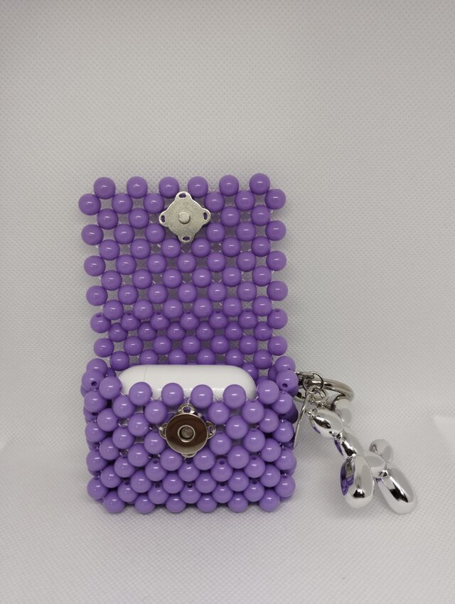 9✿エアポッズケース☆イヤホンケース☆パープル | iichi 日々の暮らし