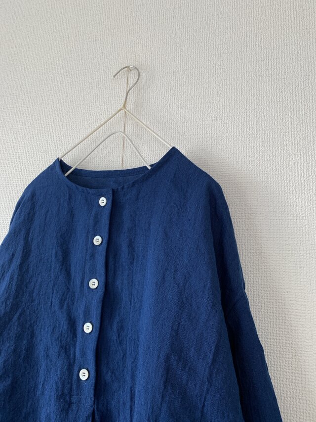 リネンヘンリーネックワンピース | iichi 日々の暮らしを心地よくする