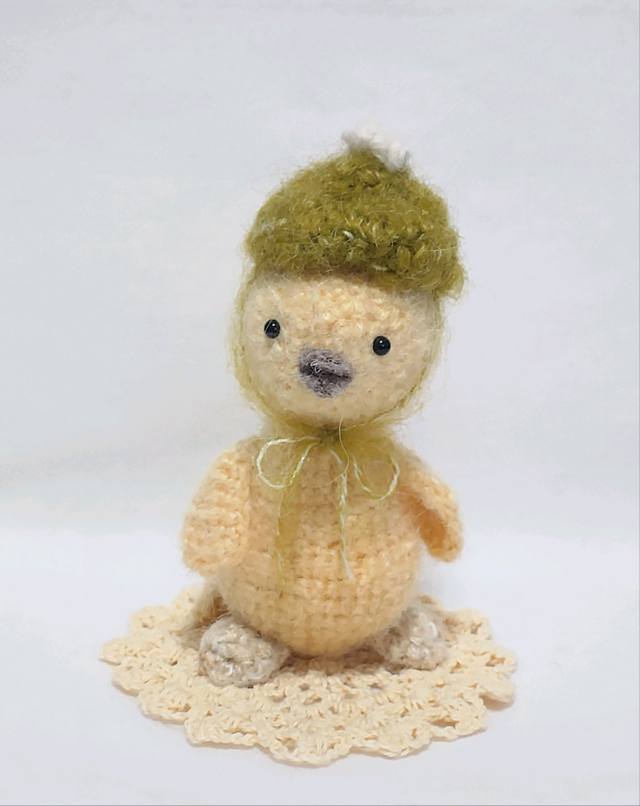 小さな小鳥さん (あみぐるみ)