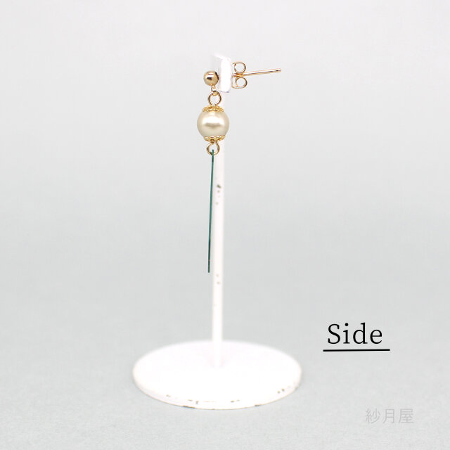 市松模様の大人和風ピアス】グリーン イヤリング プチプラアクセサリー