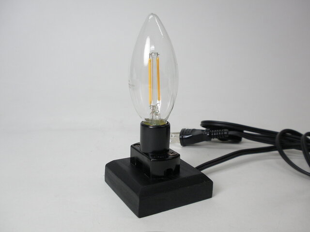 ステンドグラス　2灯ランプベース　高さ約80センチ ステンドグラス材料 『ランプベース KSL-24 55125』 工芸