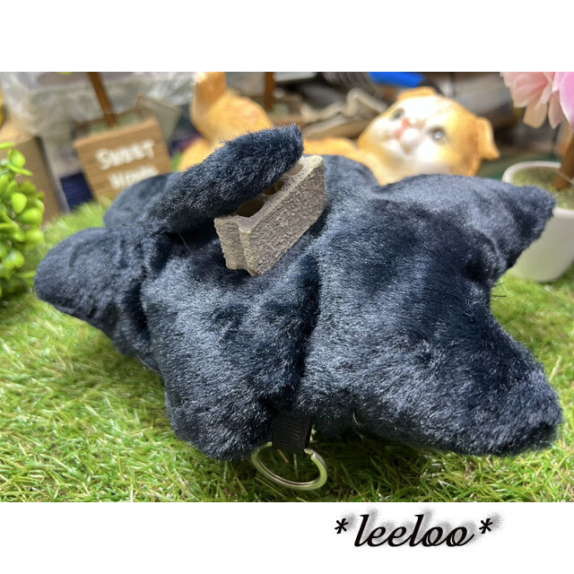 里親募集☆くろねこ☆黒猫のポーチ☆しっぽ付☆小 | iichi 日々の