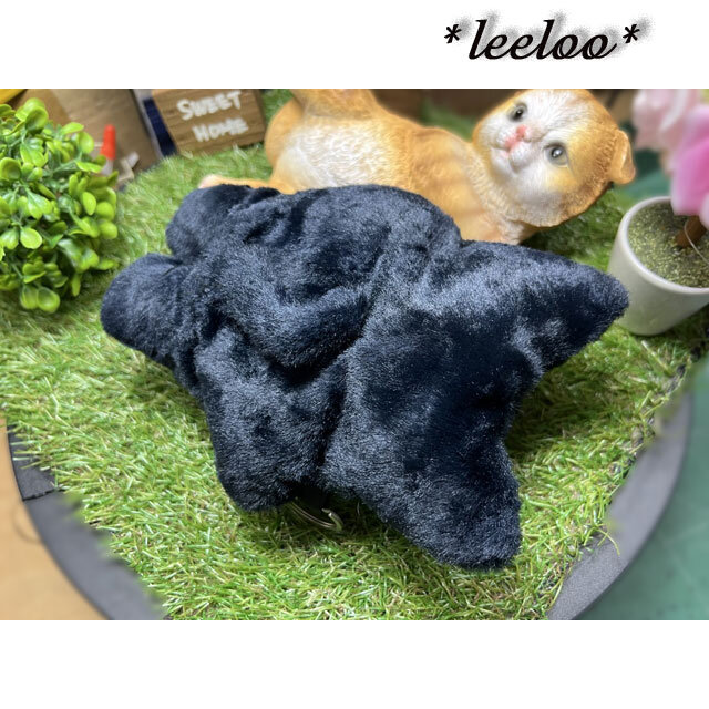 里親募集☆くろねこ☆黒猫のポーチ☆しっぽ付☆小 | iichi 日々の