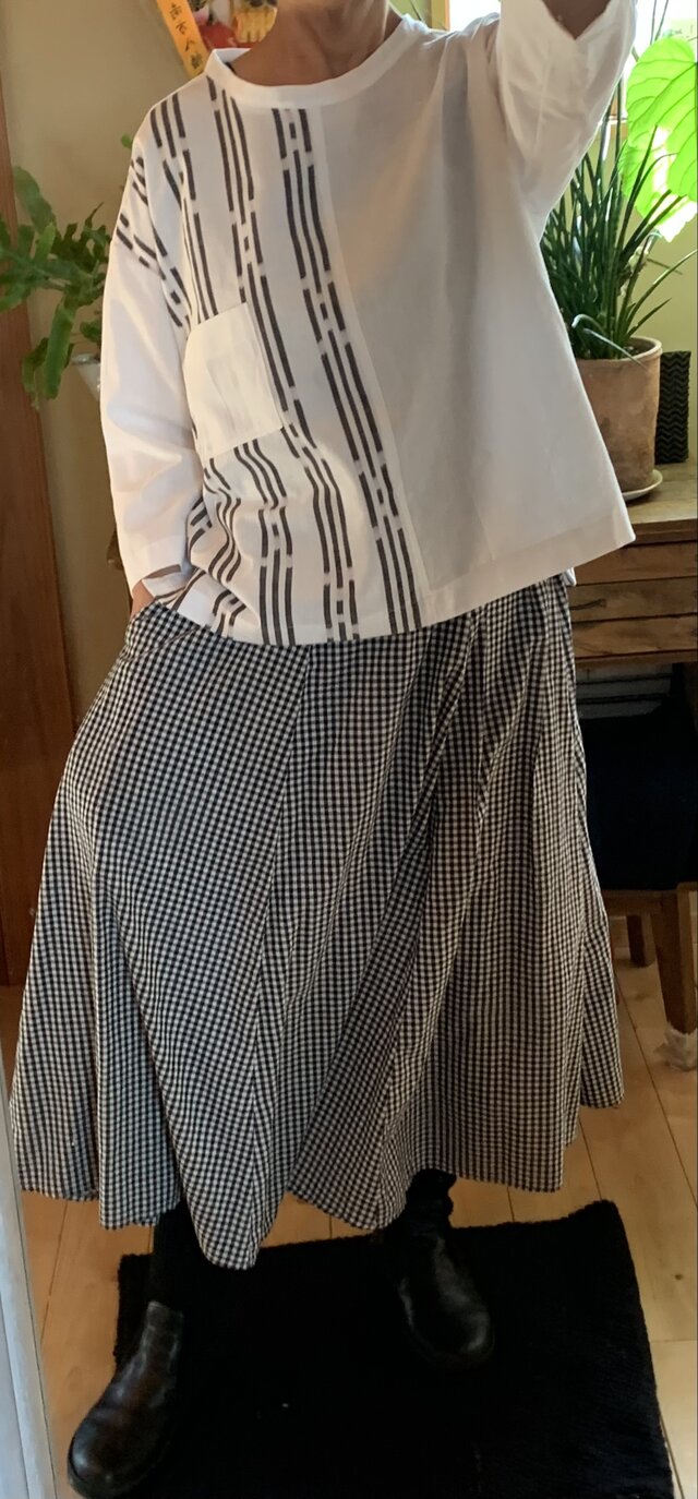 久留米絣反物からトップス