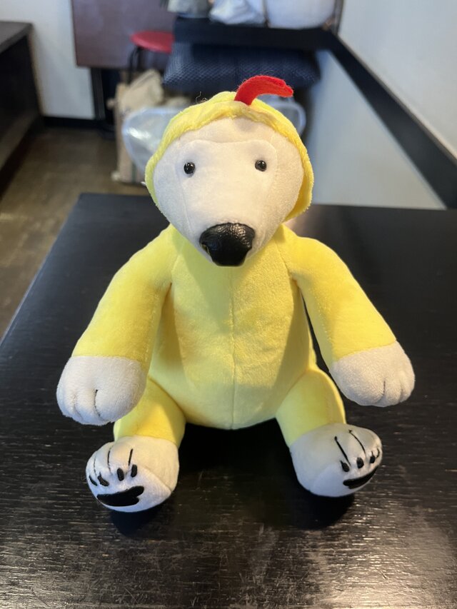 シロクマ干支着ぐるみ蛇バージョン