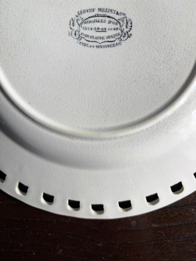クレイユモントロー クレイユエモントロー パニエ皿 平皿