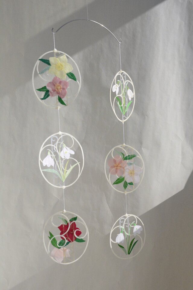 モビール＊スノードロップとクリスマスローズ