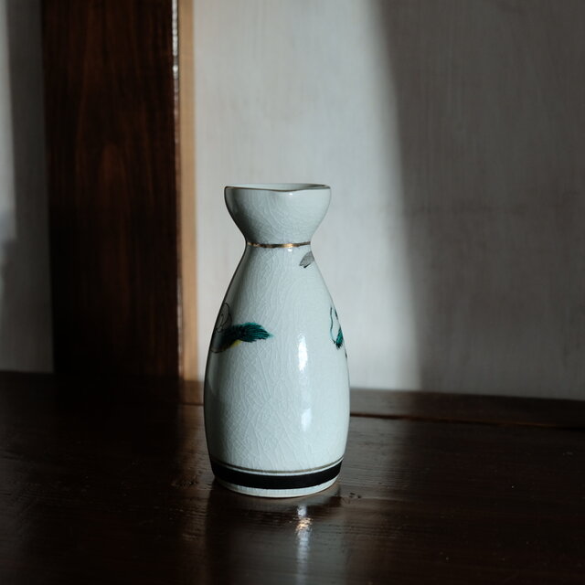 豪快な龍の絵付け（辰）◇九谷焼 赤絵金彩徳利 酒器 工芸品 昭和レトロ