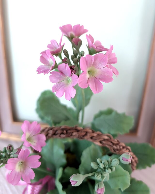 再販）枯れない 菜の花 ✿クレイフラワーNO.N2-1 アートフラワー