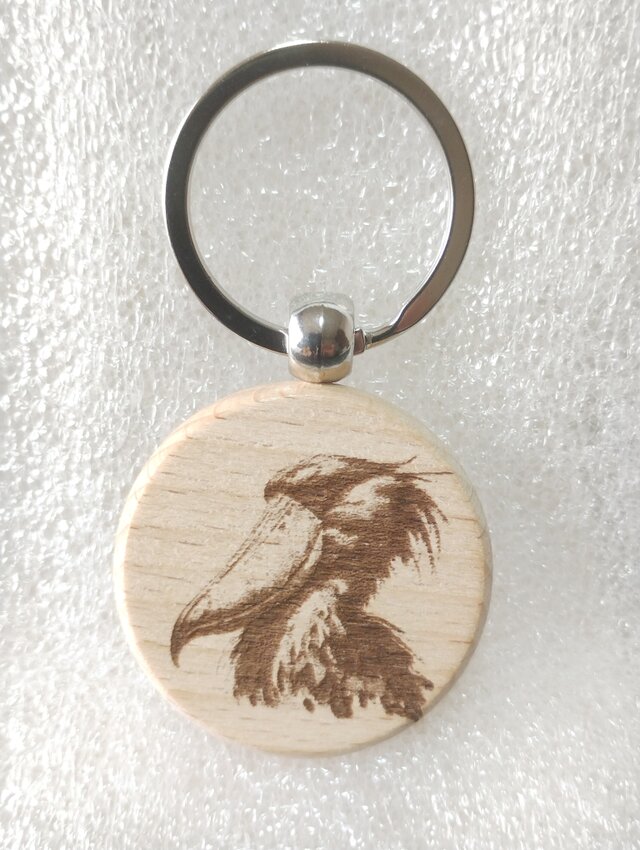 キーホルダー　ハシビロコウ