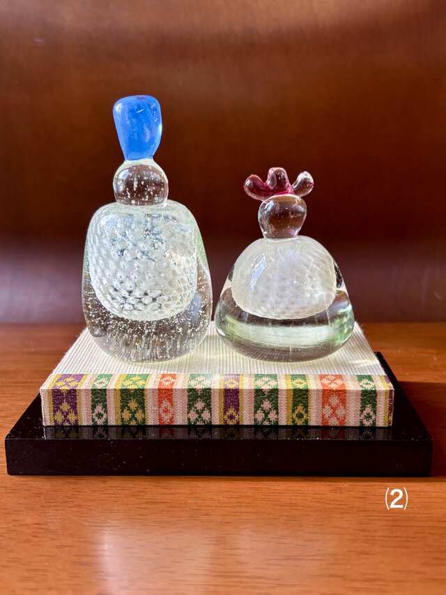 ガラスのお雛様　白珠(桃の節句)　雛人形おひなさま（２）