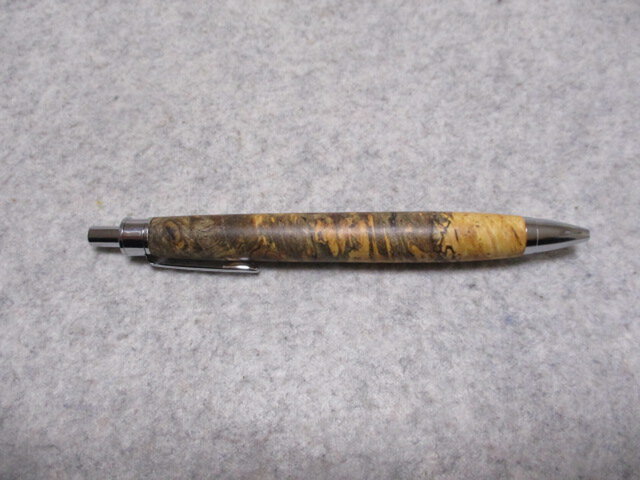 本花梨瘤 トリコロール キヌカオイル仕上げ 木軸ボールペン(シャープ