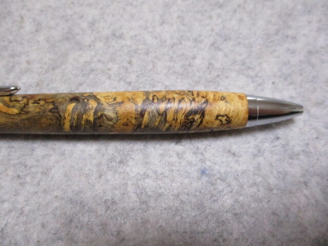 本花梨瘤 トリコロール キヌカオイル仕上げ 木軸ボールペン(シャープ