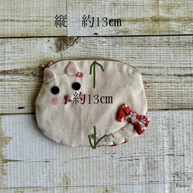 【ざらめ様】ねこちゃん　ポーチ2点♡ Flowering（フラワーリング） キャットチャリティ フラットポーチ