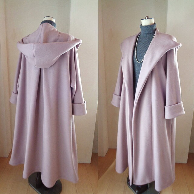 小柄さん♥グレイッシュピンク♥魔法使い♥超軽量 ビッグフード ローブ