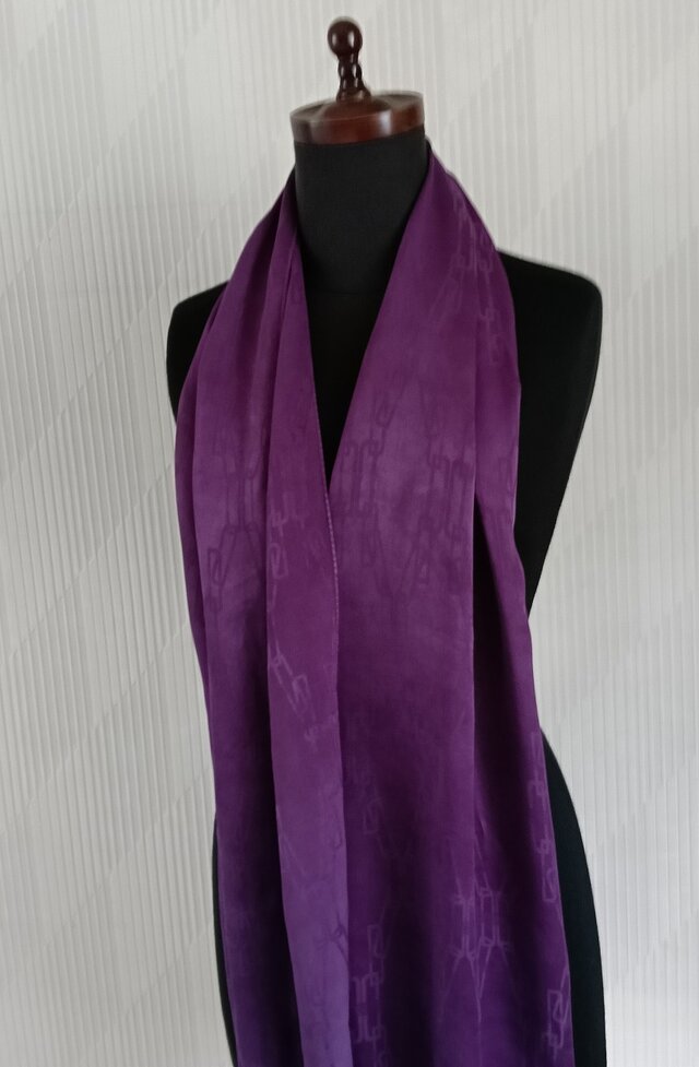 草木染手織りの薄紫色 ストール 藍染・草木染手織り ストール（各種）| <遠野市場> 岩手の名産