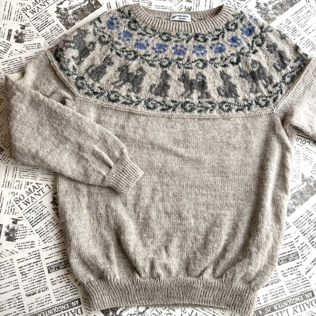 丸ヨークセーター　ワンコ