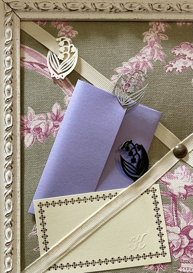 messagecard　5Set　スズランクリップ