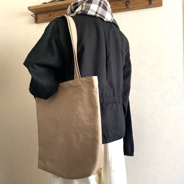 シンプルトートバッグ/11号帆布/ベージュ | iichi 日々の暮らしを