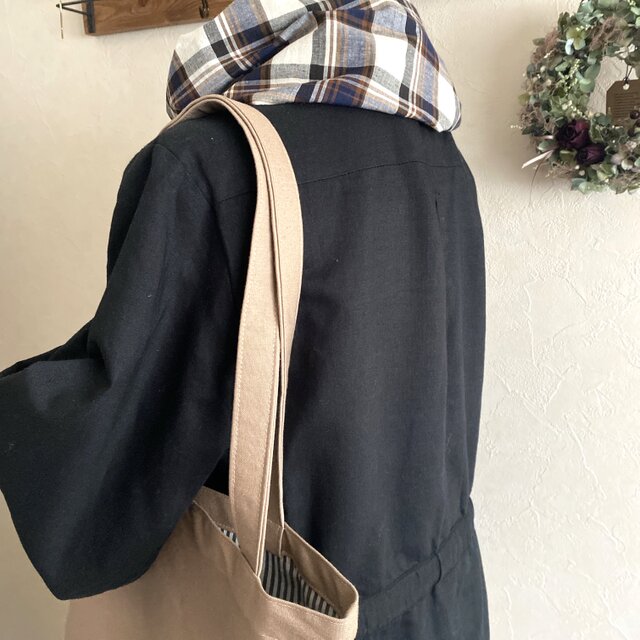 シンプルトートバッグ/11号帆布/ベージュ | iichi 日々の暮らしを