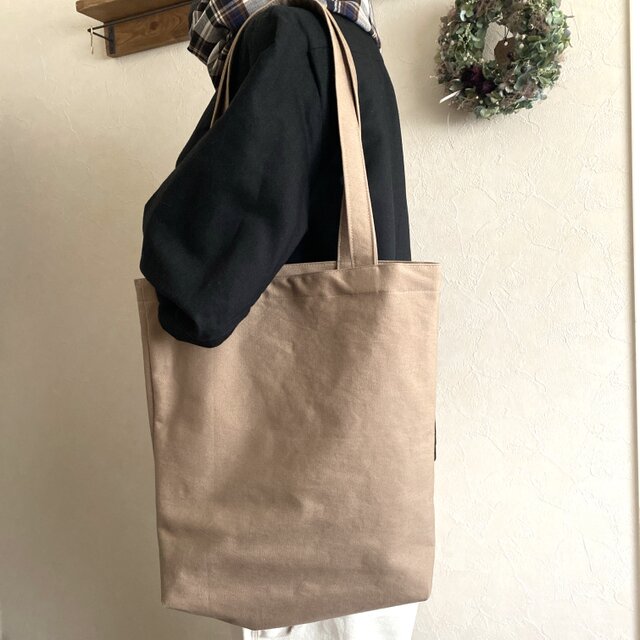 シンプルトートバッグ/11号帆布/ベージュ | iichi 日々の暮らしを