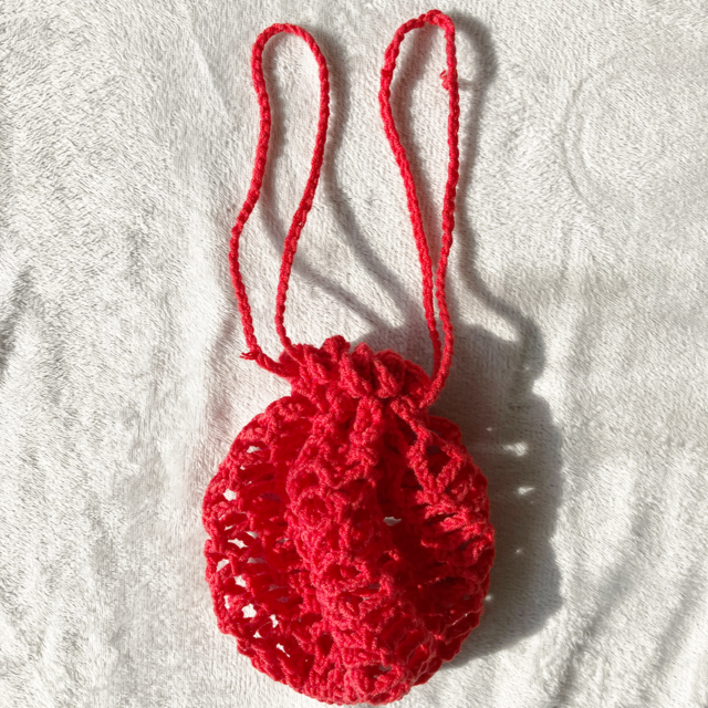 カフェ好きのためのニットスリング（RED）〜tallサイズ〜