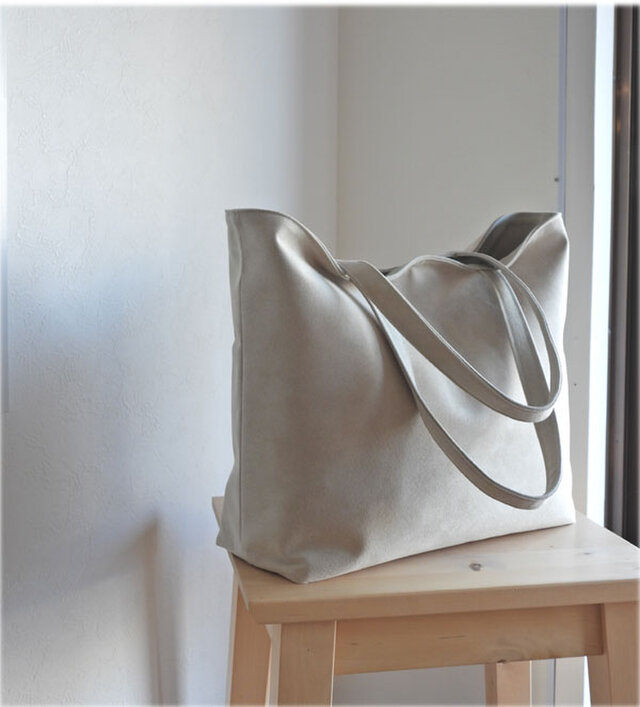 スエードトート　ナチュラル