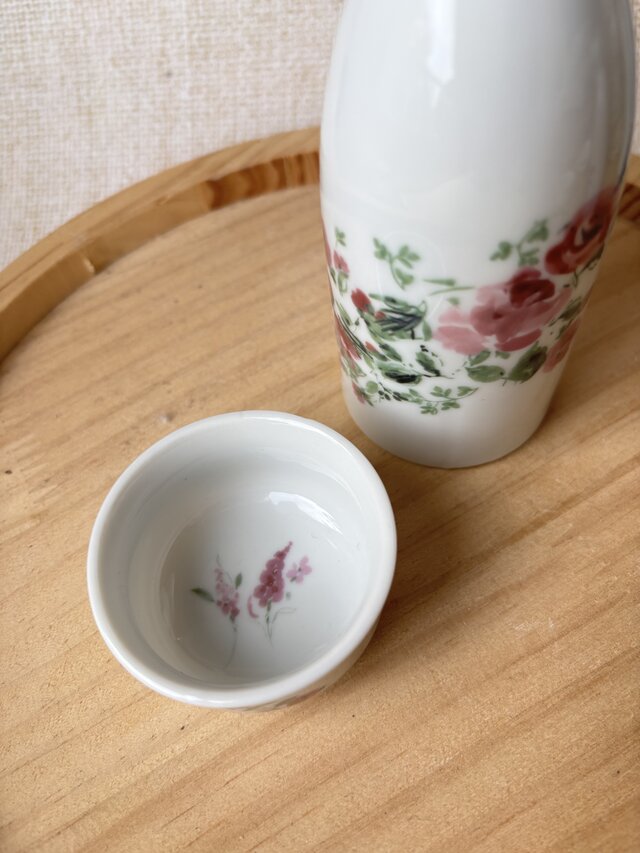 水性ローズ バラ 徳利とお猪口 酒器セット | iichi 日々の暮らしを