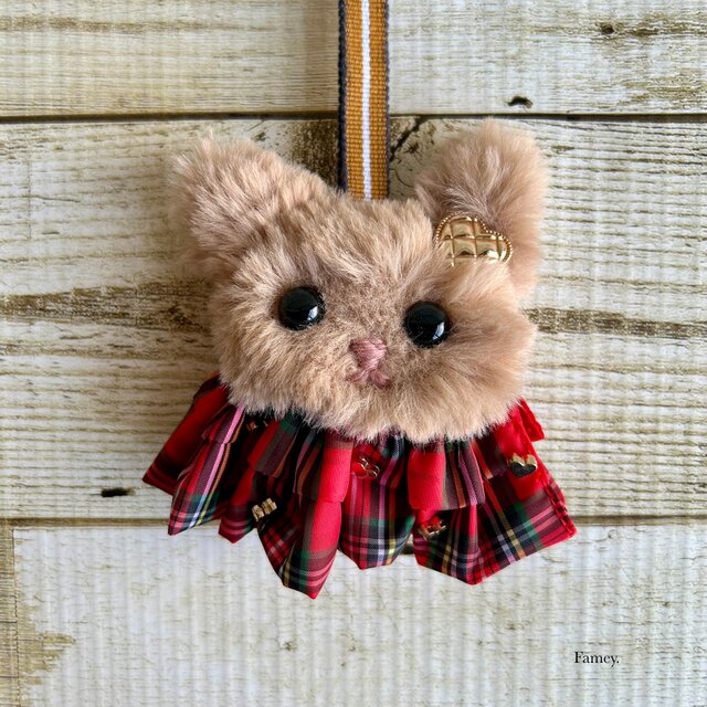 ☆プレゼントがオシャレXmasフリル猫ちゃんチャーム☆ ☆プレゼントがオシャレXmasフリル猫ちゃんチャーム☆ 【公式通販】