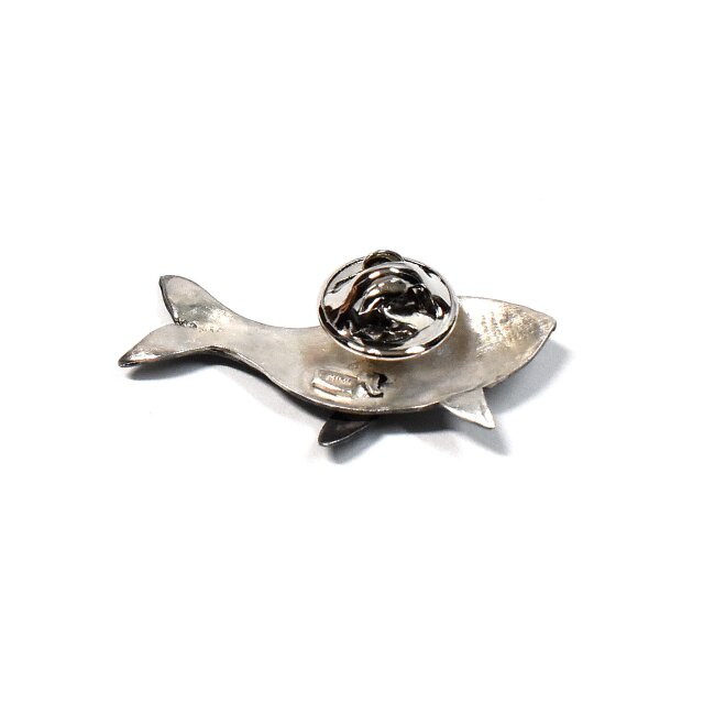 鯨 クジラ シルバーブローチ（ピンバッチ） 一点物 | iichi 日々
