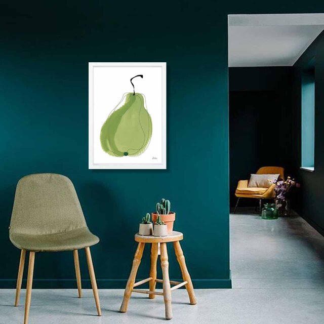 みさん様【送料無料】420×520ｍｍ　nature  ポスターアート ラフグリーン フルーツ 送料無料 イラスト アート ポスター