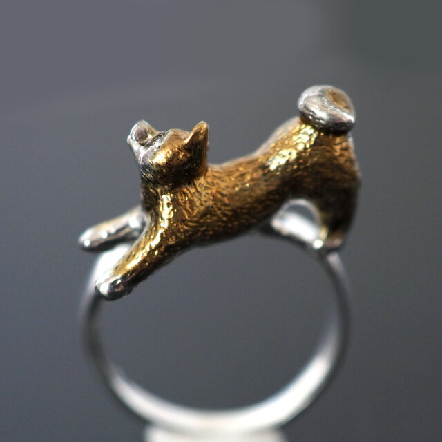 拒否茶柴犬リング | iichi 日々の暮らしを心地よくするハンドメイドや