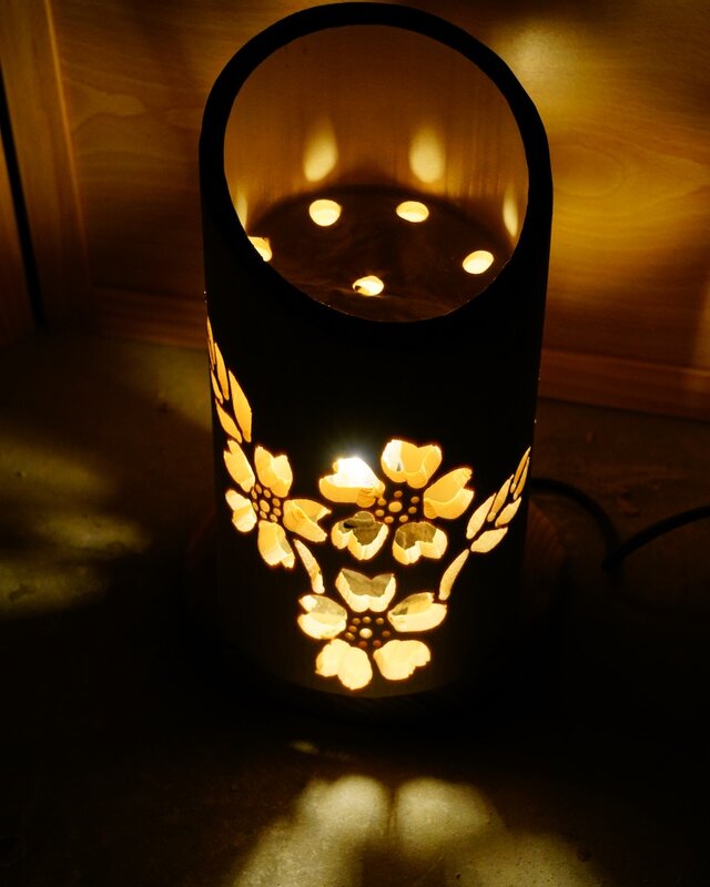 ◆全面彫◆竹灯り・竹あかり・竹灯籠　 ～～ 癒しの灯り ★拡華★～～ ◇全面彫◇竹灯り・竹あかり・竹灯籠 ～～ 癒しの灯り ☆燃焼