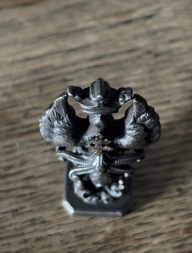 西洋アンティーク　フランス　ピーター　錫　プランター　紋章 西洋アンティーク フランス ピーター 錫 プランター 紋章