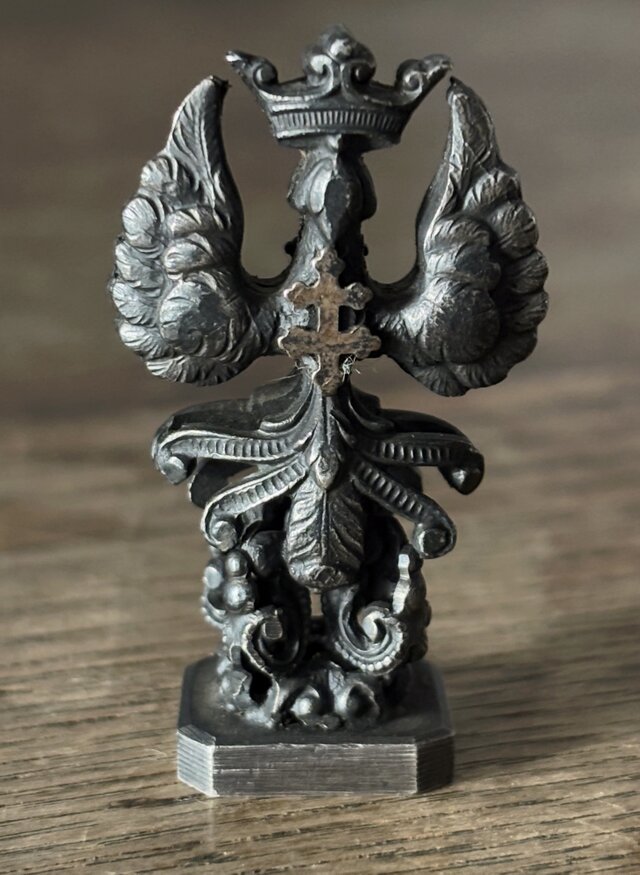 カシェ ロレーヌ十字 紋章 シーリングスタンプ h4.2cm フランス