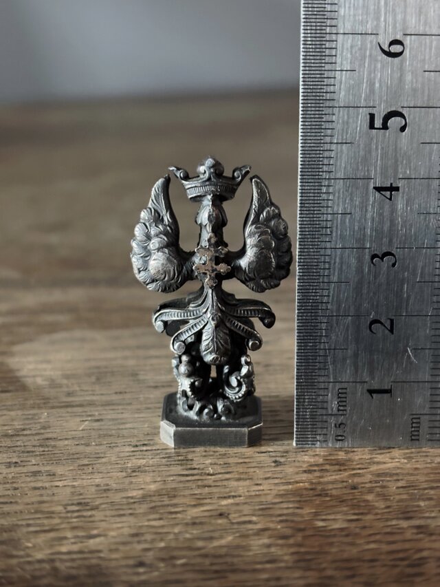 カシェ ロレーヌ十字 紋章 シーリングスタンプ h4.2cm フランス