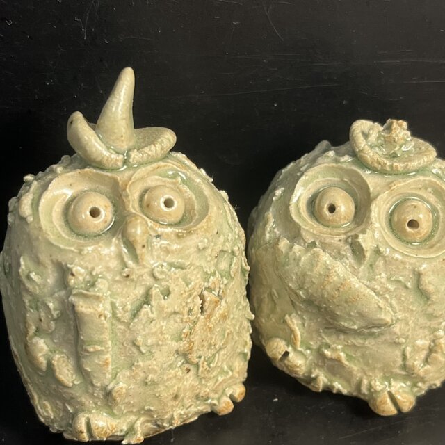 梟雛　No.34  灰釉　mini